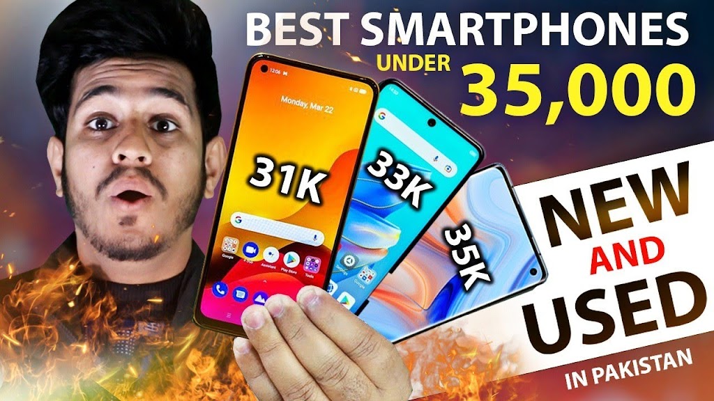 Top 5 best smartphones under 30000 to 35000 in Pakistan